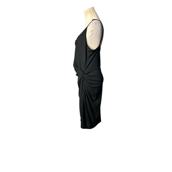 H&M black side twist overlap strappy summer dress size large - Picture 12 of 16